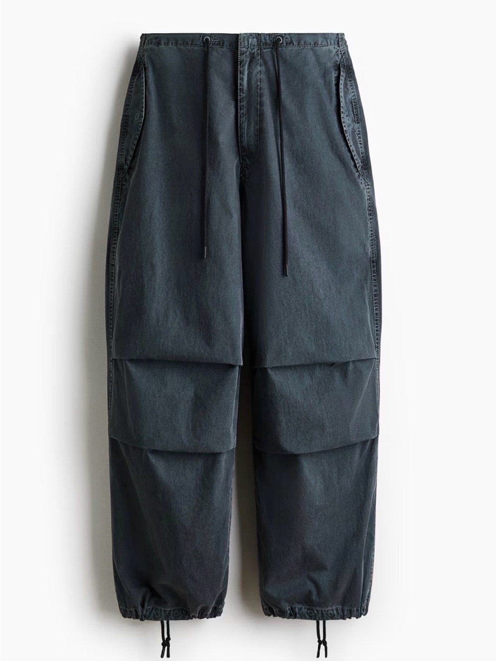 Kelly Wearstler x H&M SOLD OUT colab Women's Washed Charcoal Drawstring Trousers - Picture 4 of 7